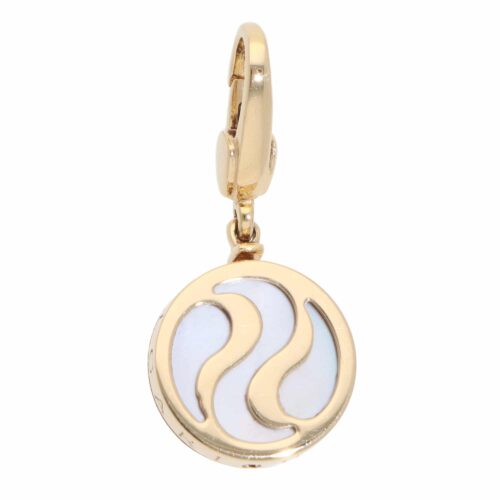 Vintage Bulgari Mother of Pearl Optical Illusion Pendant