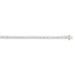 Contemporary 6.96ct Diamond Line Tennis Bracelet in White Gold