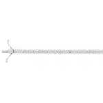 Contemporary 6.96ct Diamond Line Tennis Bracelet in White Gold