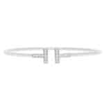 Vintage Tiffany & Co.' Tiffany T' Diamond Bracelet in White Gold
