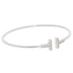 Vintage Tiffany & Co.' Tiffany T' Diamond Bracelet in White Gold