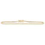 Contemporary Bezel 1.08ct Diamond Line Bracelet in Yellow Gold