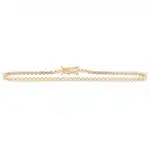 Contemporary Bezel 1.08ct Diamond Line Bracelet in Yellow Gold