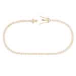 Contemporary Bezel 1.08ct Diamond Line Bracelet in Yellow Gold