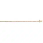 Contemporary Bezel 1.08ct Diamond Line Bracelet in Yellow Gold