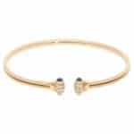 Vintage Cartier Sapphire and Diamond Bracelet in Yellow Gold