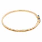 Vintage Cartier Sapphire and Diamond Bracelet in Yellow Gold