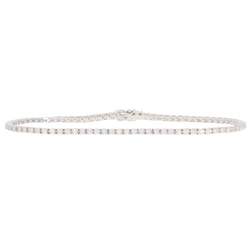 Contemporary 0.97ct Diamond Line Tennis Bracelet in White Gold
