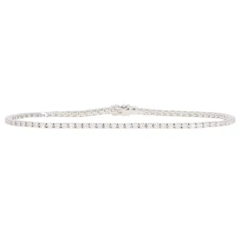 Contemporary 0.97ct Diamond Line Tennis Bracelet in White Gold