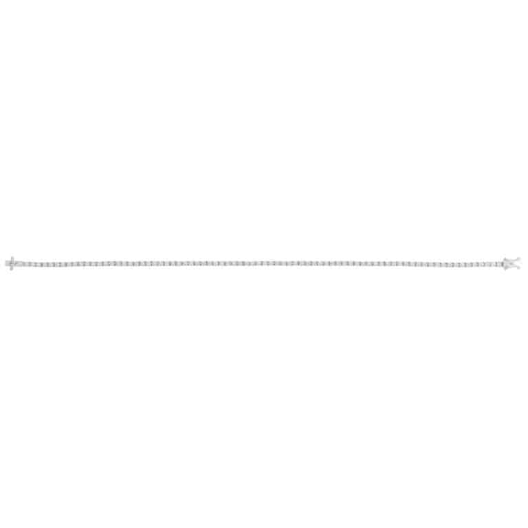 Contemporary 0.97ct Diamond Line Tennis Bracelet in White Gold
