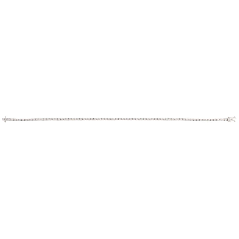 Contemporary 0.97ct Diamond Line Tennis Bracelet in White Gold