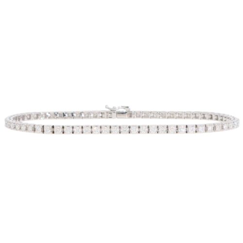 Contemporary 2.02ct Diamond Line Tennis Bracelet in White Gold