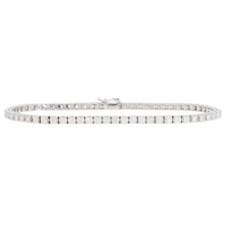 Contemporary 2.02ct Diamond Line Tennis Bracelet in White Gold
