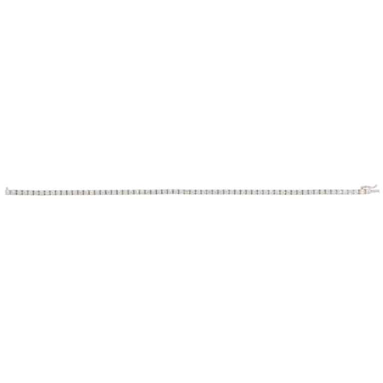 Contemporary 2.02ct Diamond Line Tennis Bracelet in White Gold