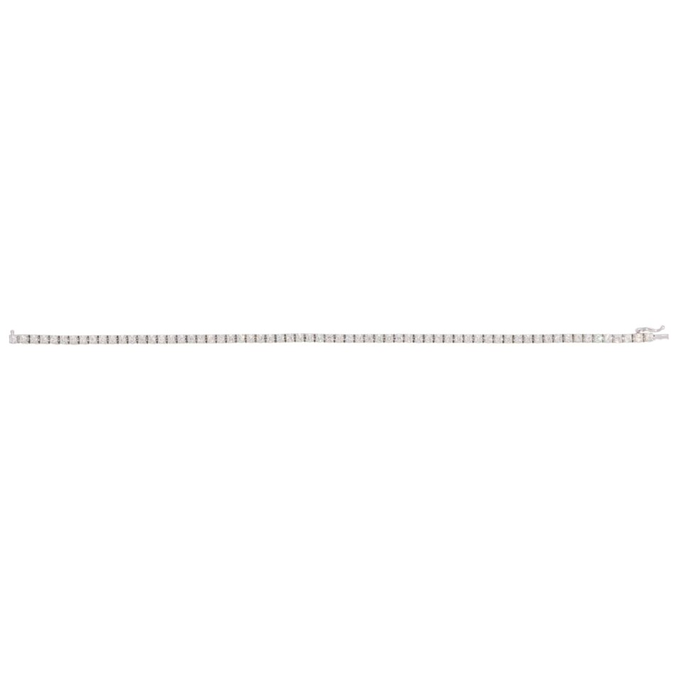 Contemporary 2.02ct Diamond Line Tennis Bracelet in White Gold