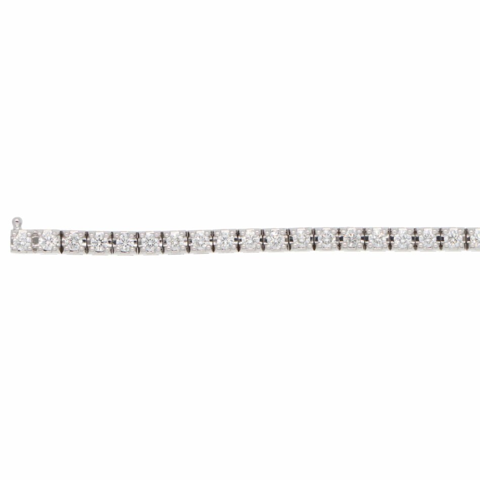 Contemporary 2.02ct Diamond Line Tennis Bracelet in White Gold