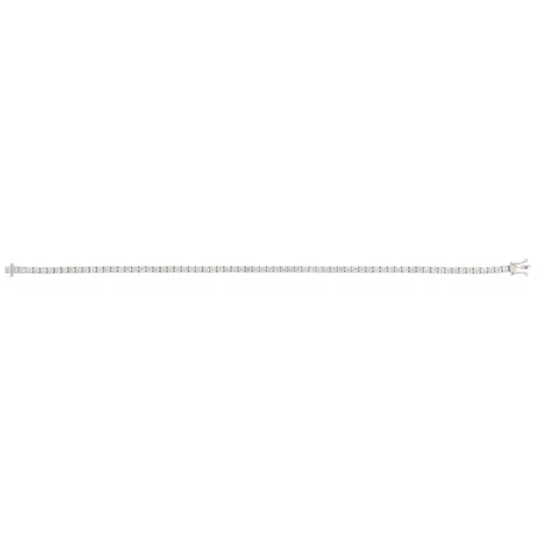 Contemporary 2.99ct Diamond Line Tennis Bracelet in White Gold