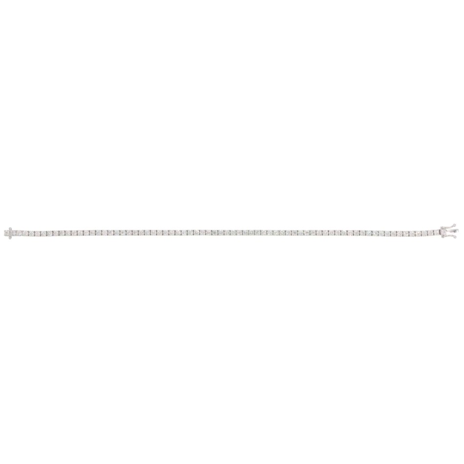 Contemporary 2.99ct Diamond Line Tennis Bracelet in White Gold
