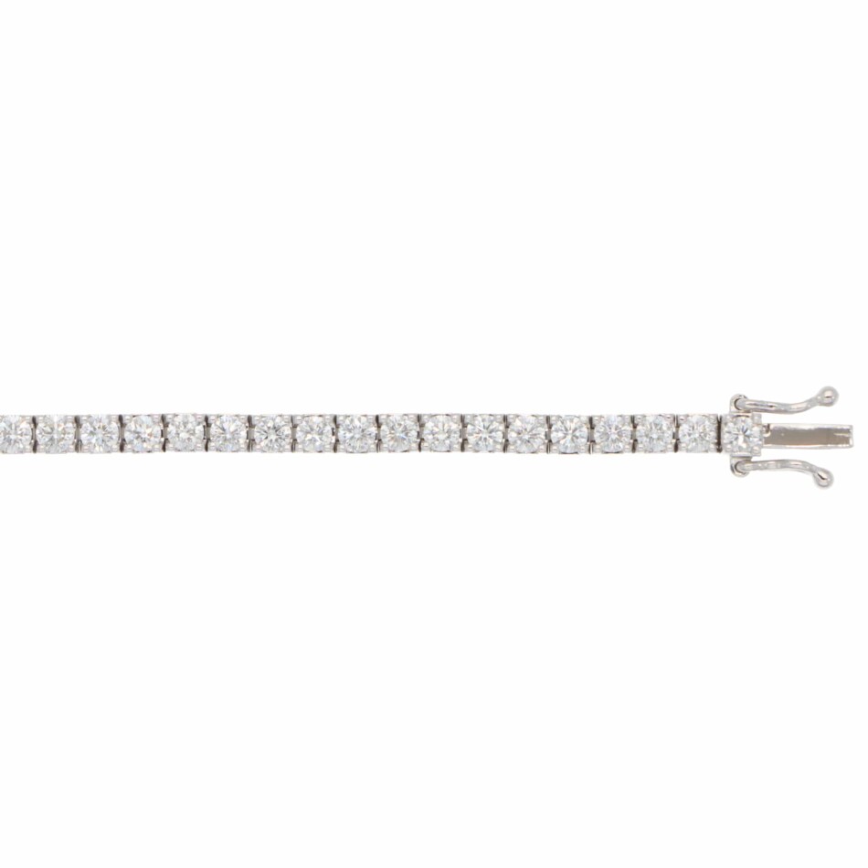 Contemporary 2.99ct Diamond Line Tennis Bracelet in White Gold