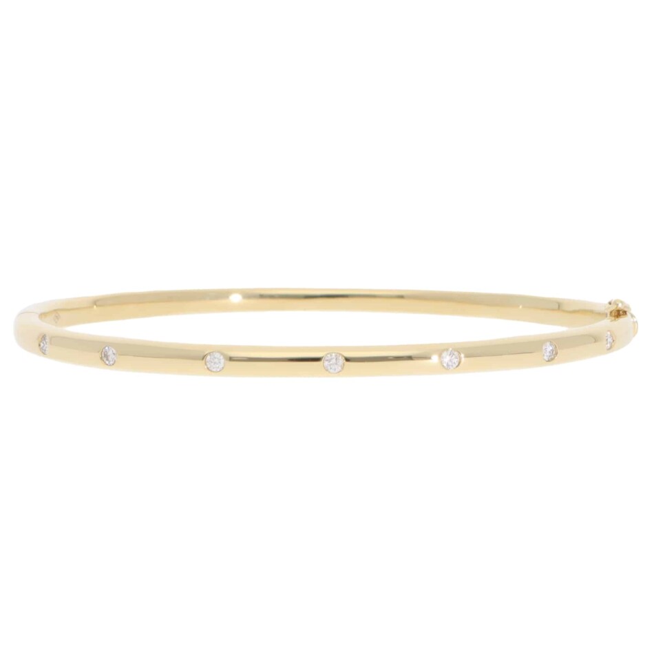 Contemporary Diamond Bracelet in Yellow Gold