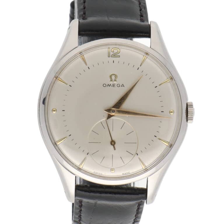 Vintage 1954 Omega Jumbo watch stainless steel case