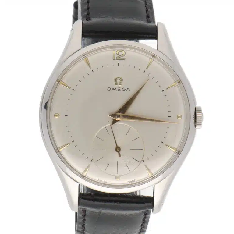 Vintage 1954 Omega Jumbo watch stainless steel case