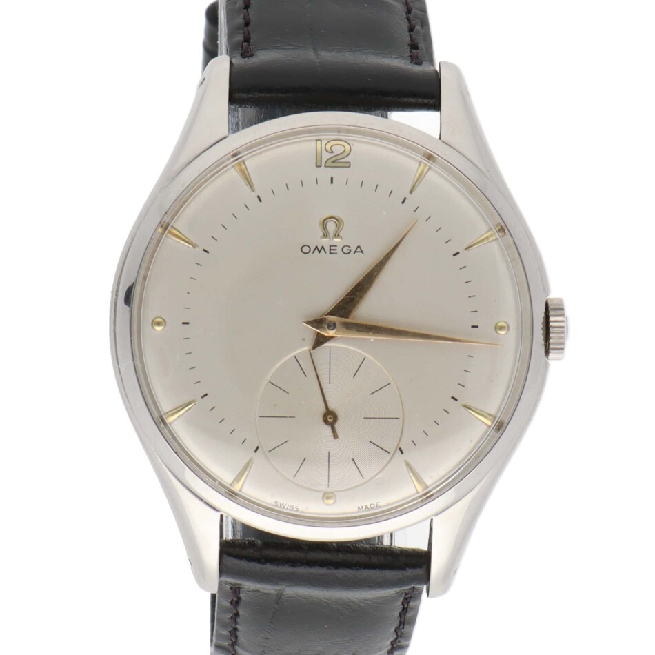 Vintage 1954 Omega Jumbo watch stainless steel case