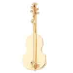 Vintage Diamond Violin Brooch in Yellow Gold