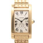 Vintage Cartier Tank Americaine 18ct yellow gold watch