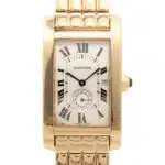Vintage Cartier Tank Americaine 18ct yellow gold watch