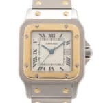 Vintage Cartier Santos Carree steel and gold 29mm c1980s