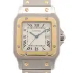 Vintage Cartier Santos Carree steel and gold 29mm c1980s