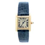 Vintage Cartier Tank Francaise yellow gold with Cartier strap