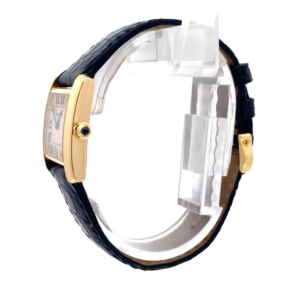 Vintage Cartier Tank Francaise yellow gold with Cartier strap