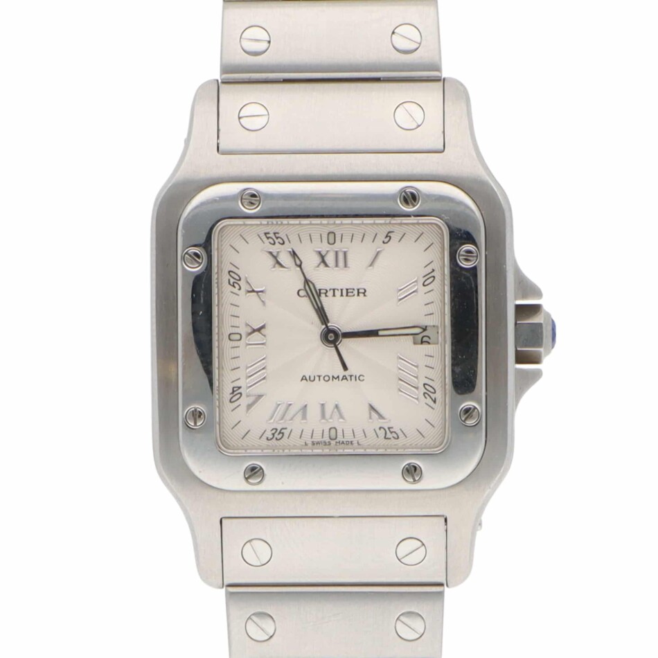 Vintage Cartier Santos 29mm with guilloche dial