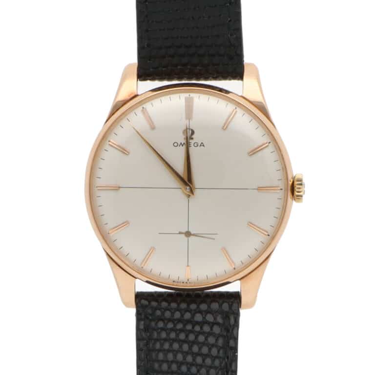 Vintage 1955 18ct Rose Gold Jumbo watch