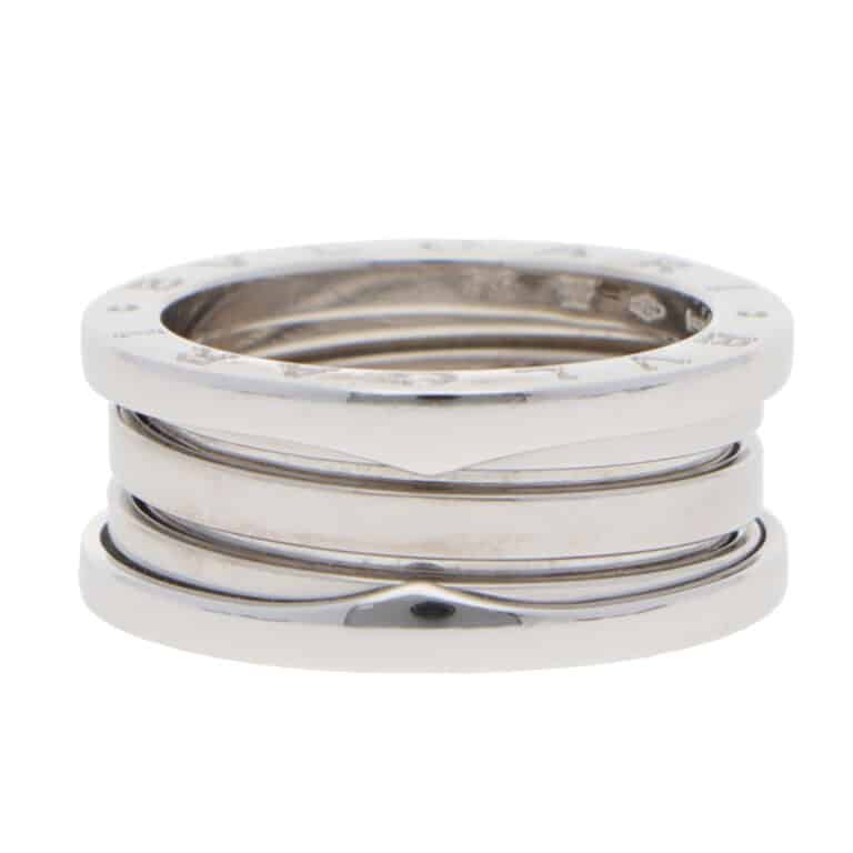Vintage Bulgari B.zero1 Three Band Ring in White Gold