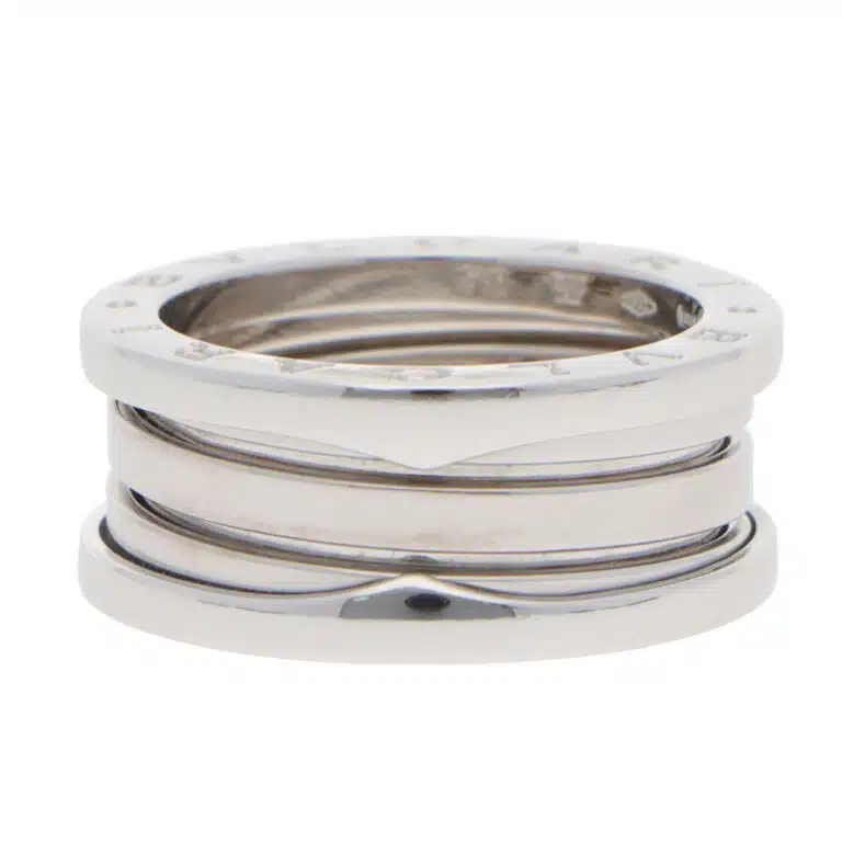 Vintage Bulgari B.zero1 Three Band Ring in White Gold