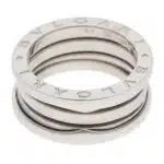 Vintage Bulgari B.zero1 Three Band Ring in White Gold