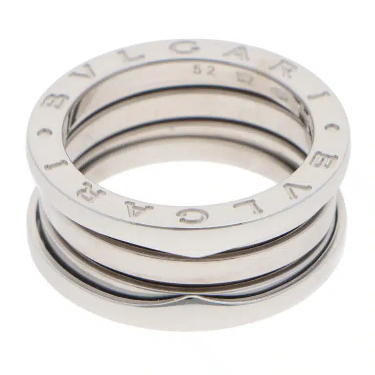 Vintage Bulgari B.zero1 Three Band Ring in White Gold