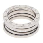 Vintage Bulgari B.zero1 Three Band Ring in White Gold