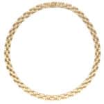 Vintage Cartier Tyrana Maillon Panthère Necklace in Yellow Gold
