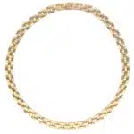 Vintage Cartier Tyrana Maillon Panthère Necklace in Yellow Gold