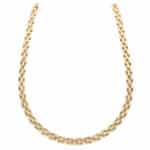 Vintage Cartier Tyrana Maillon Panthère Necklace in Yellow Gold