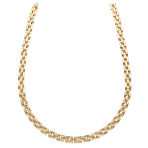 Vintage Cartier Tyrana Maillon Panthère Necklace in Yellow Gold