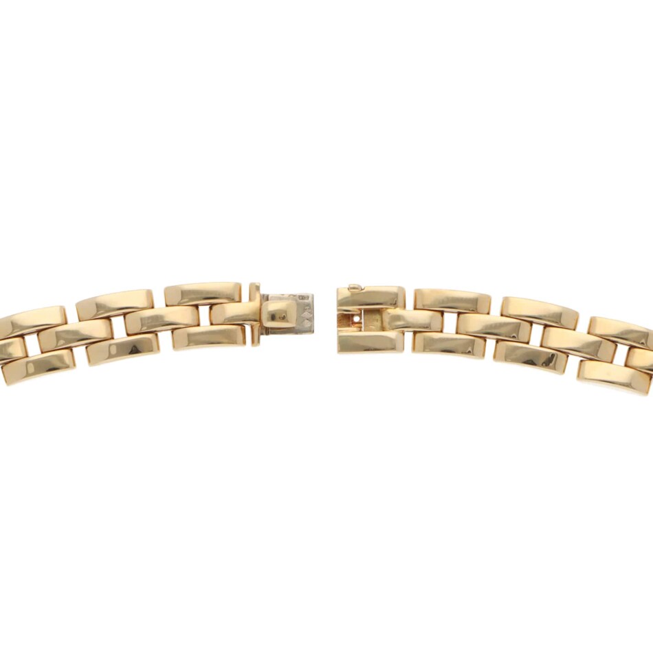 Vintage Cartier Tyrana Maillon Panthère Necklace in Yellow Gold