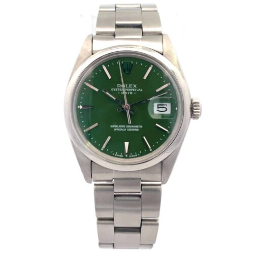 Vintage 1971 Rolex Oyster Perpetual Date Automatic green dial