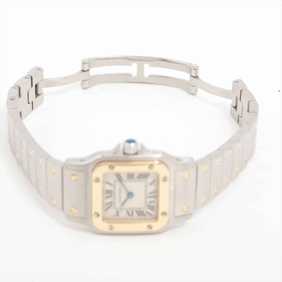 Vintage Cartier Santos Galbee 24mm steel and gold