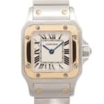 Vintage Cartier Santos Galbee 24mm steel and gold