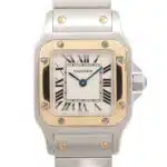 Vintage Cartier Santos Galbee 24mm steel and gold